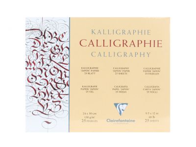 Blok do kaligrafii Clairefontaine Calligraphy „Japon” 130gsm 24x30 cm