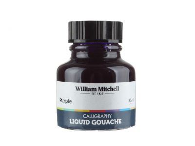 Gwasz kaligraficzny William Mitchell Liquid Purple 30 ml